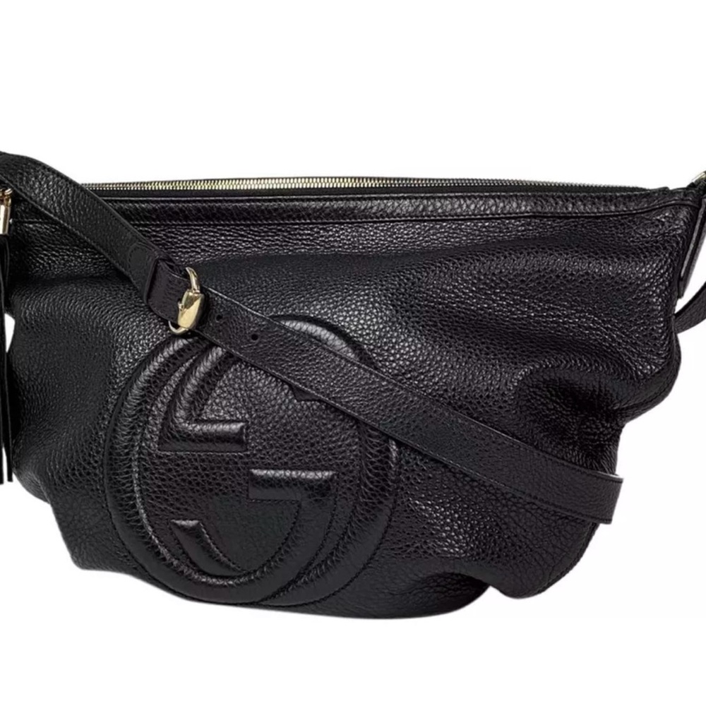 Gucci Black Leather Crossbody Bag